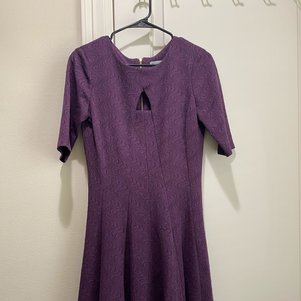 Purple business casual dress